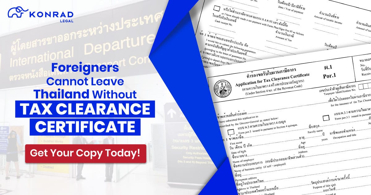 tax clearance certificate in thailand