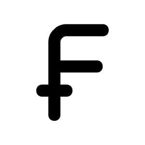 Swiss currency symbol franc